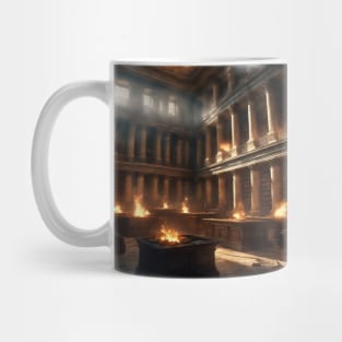 The Burning of the Library of Alexandria Mug